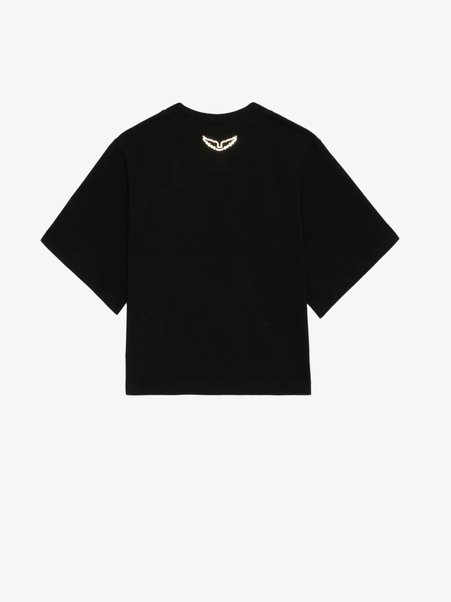 Shop Zadig & Voltaire Lennox Cropped Tee Washedblack