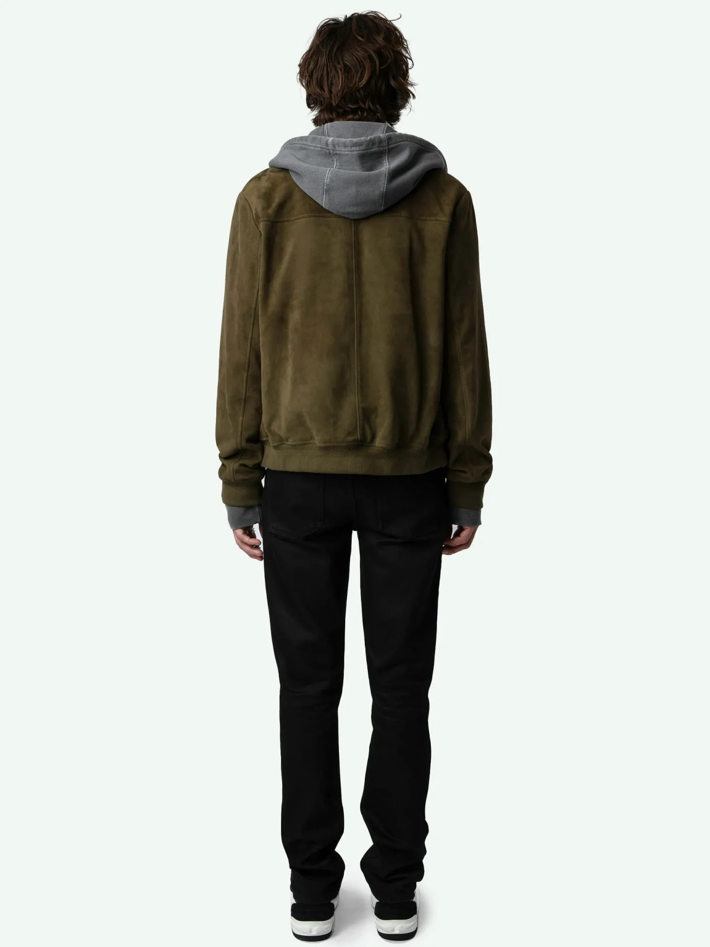 Online Zadig & Voltaire Lonni Suede Jacket Kakicanvas