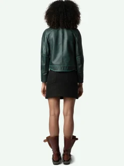 Clearance Zadig & Voltaire Loupa Leather Jacket Peaks