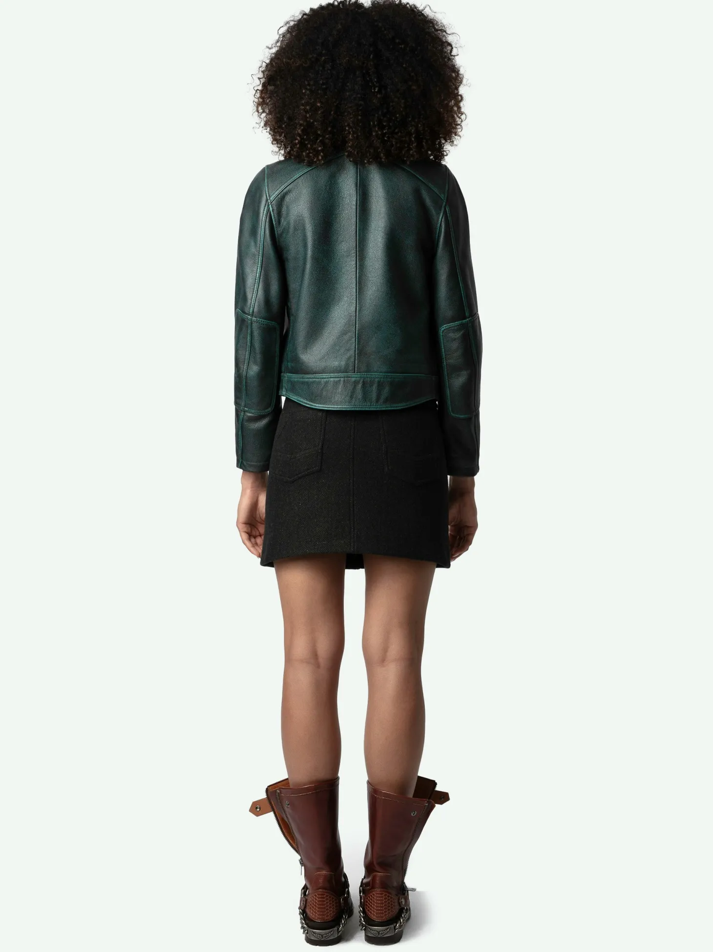 Clearance Zadig & Voltaire Loupa Leather Jacket Peaks
