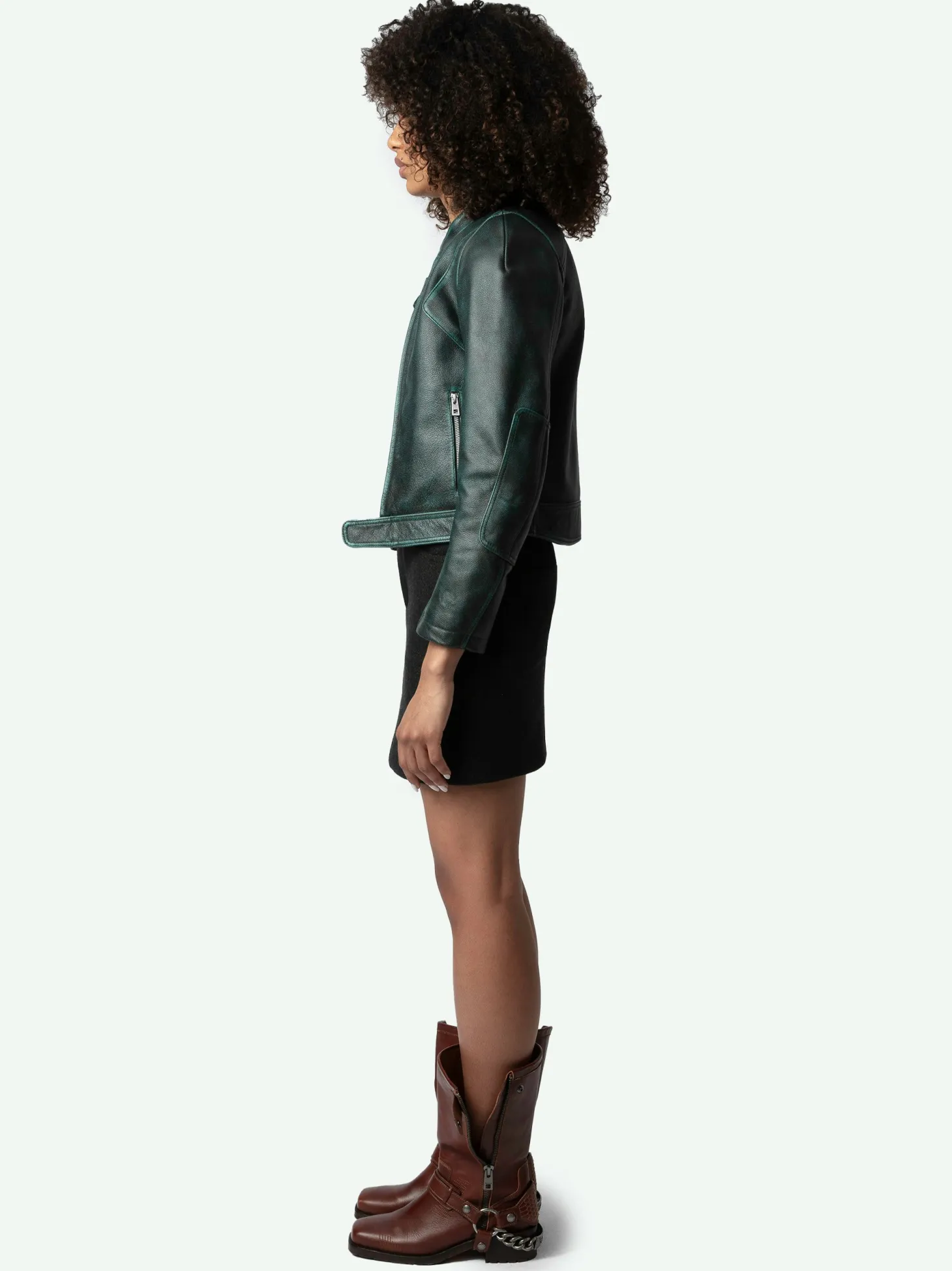 Clearance Zadig & Voltaire Loupa Leather Jacket Peaks