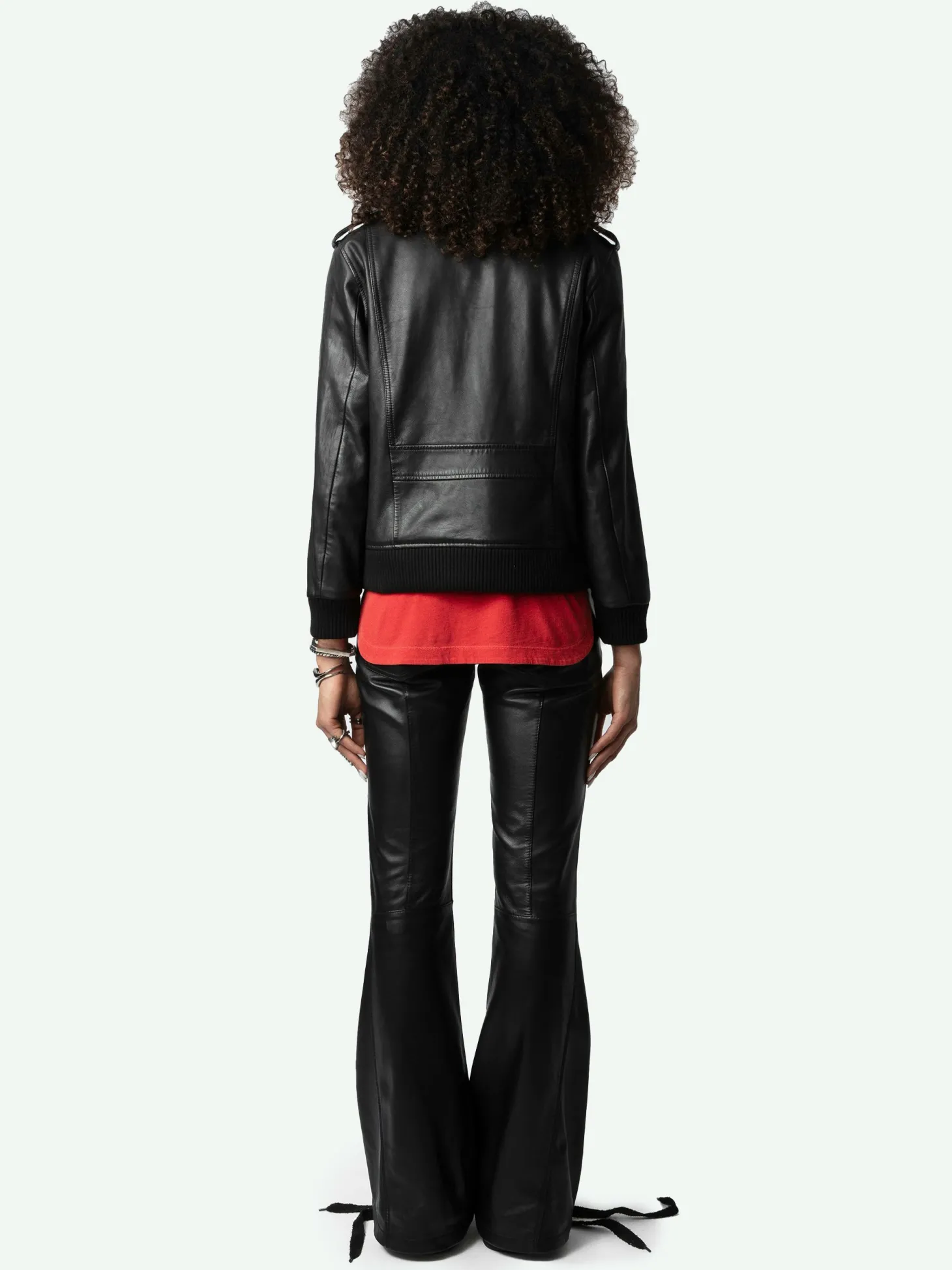 Store Zadig & Voltaire Luka Leather Jacket Black
