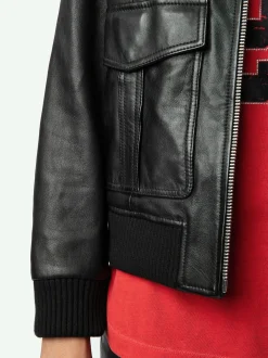 Store Zadig & Voltaire Luka Leather Jacket Black