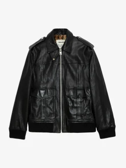 Store Zadig & Voltaire Luka Leather Jacket Black