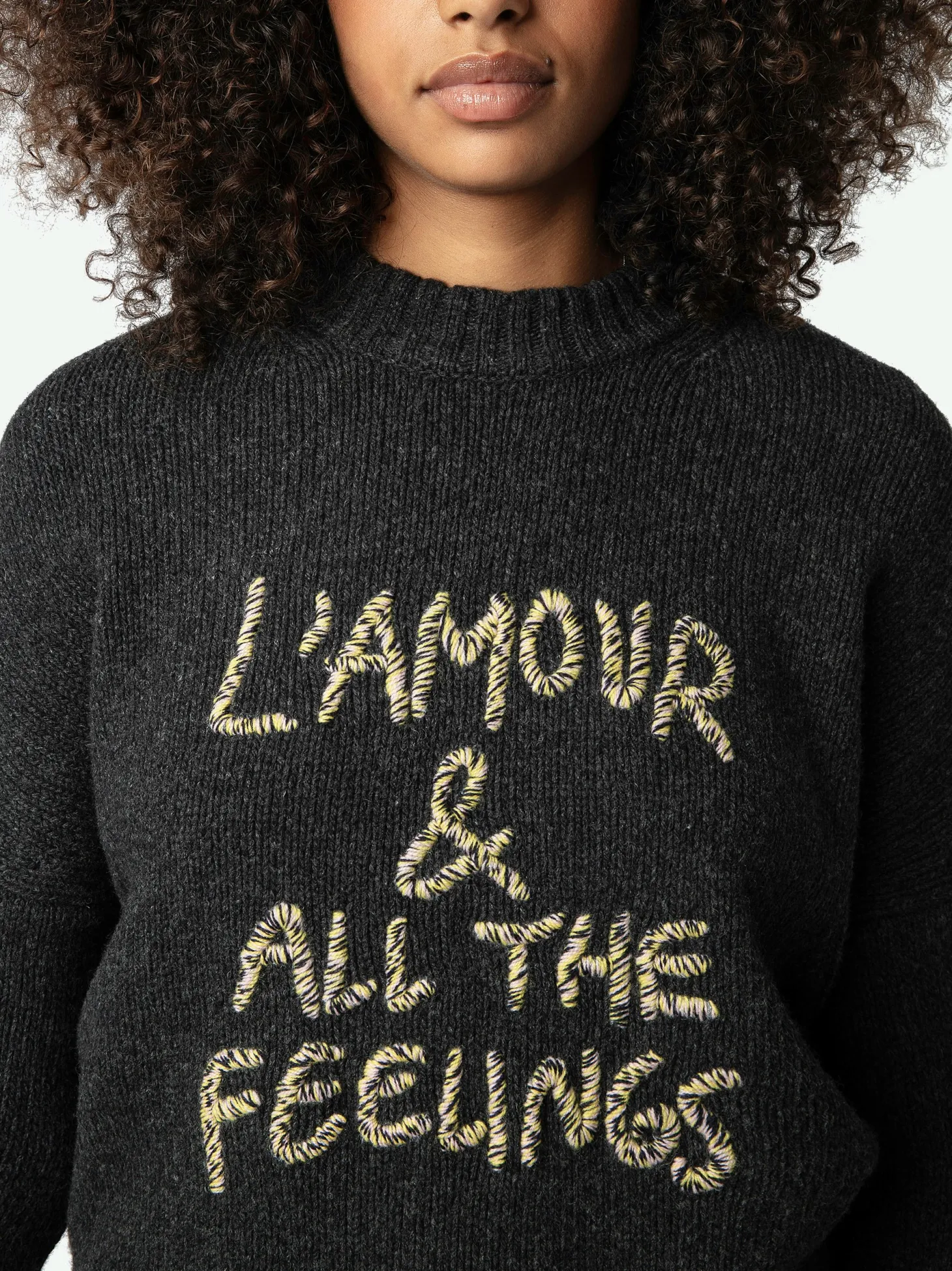 Cheap Zadig & Voltaire Malta Sweater Anthracite