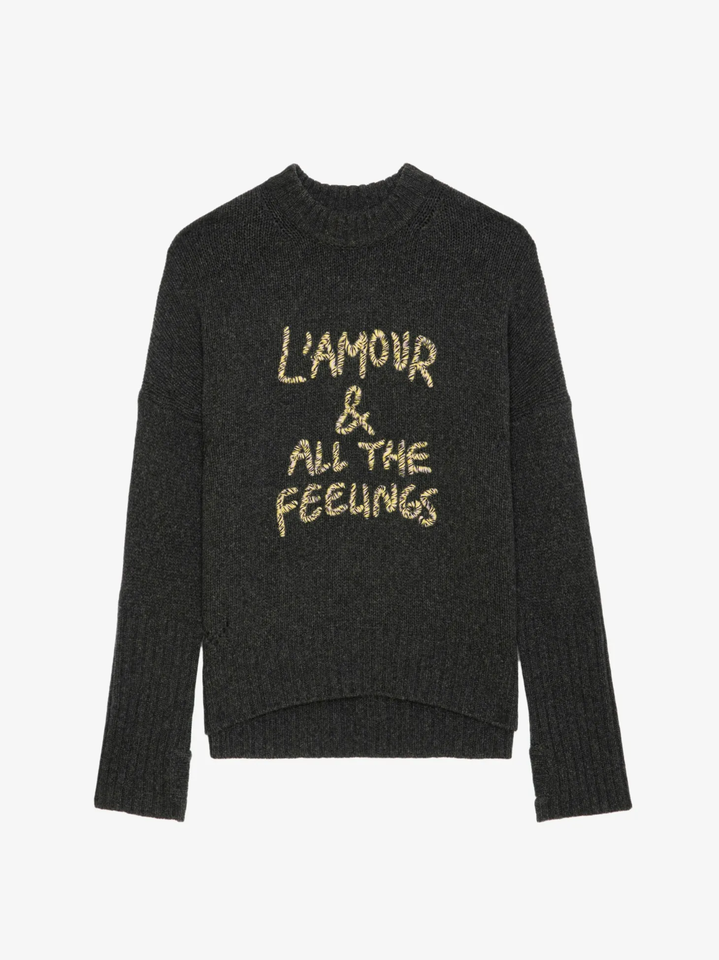 Cheap Zadig & Voltaire Malta Sweater Anthracite