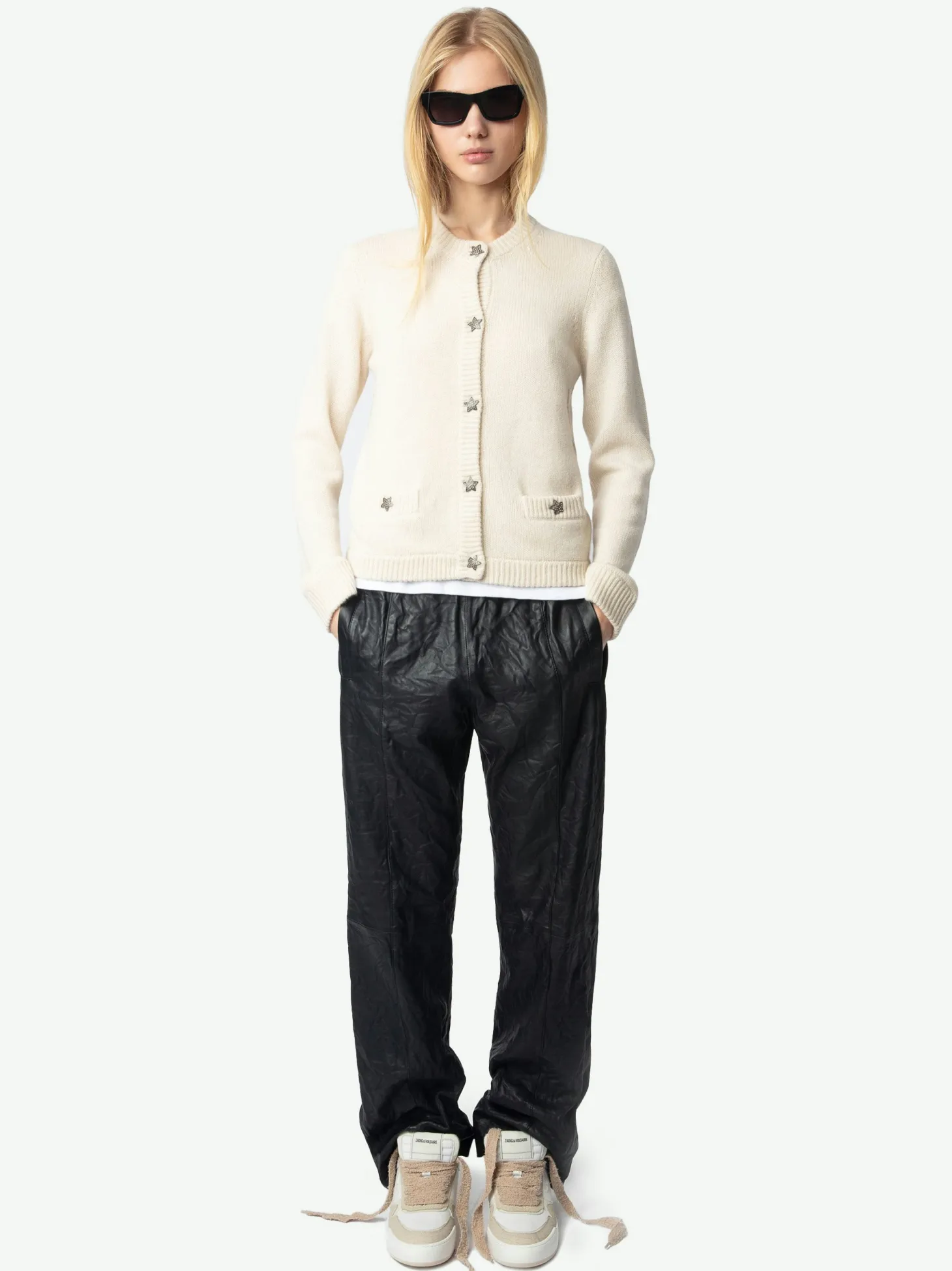 Store Zadig & Voltaire Marcya Cashmere CardiganNEW Ecru