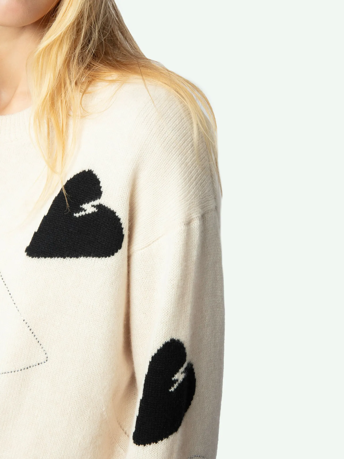 Flash Sale Zadig & Voltaire Markus Cashmere SweaterNEW Ecru