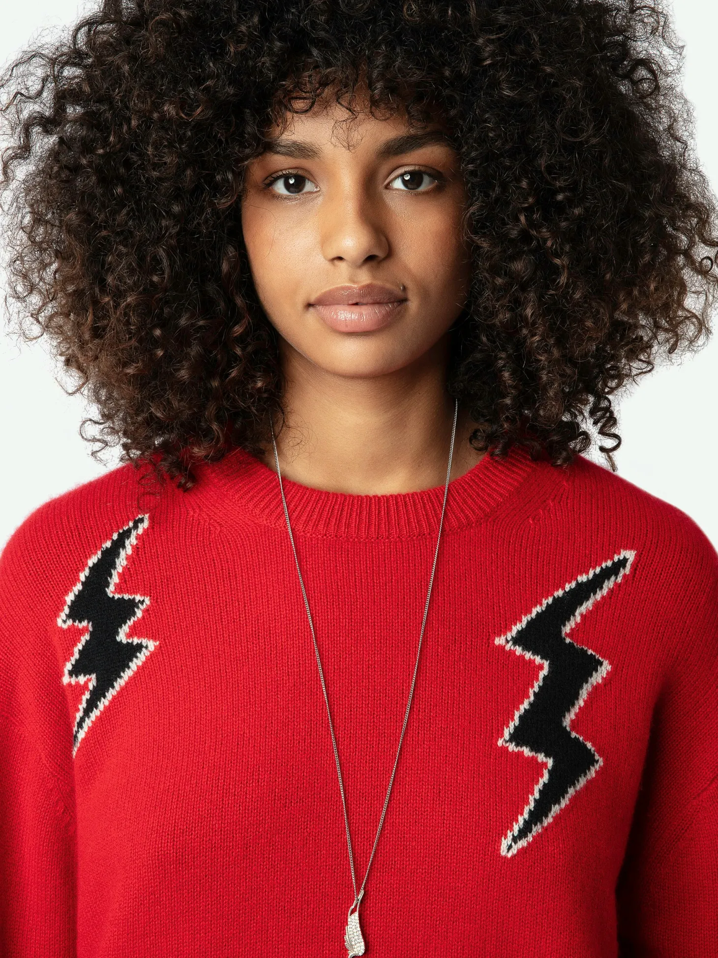 Best Sale Zadig & Voltaire Markus Flashlight SweaterNEW Cerise