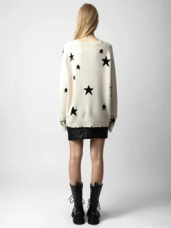 Best Zadig & Voltaire Markus Stars Cashmere Sweater UNISEX Sugar