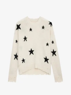 Best Zadig & Voltaire Markus Stars Cashmere Sweater UNISEX Sugar