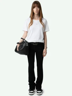 Store Zadig & Voltaire Marta Diamante Wings T-shirt White