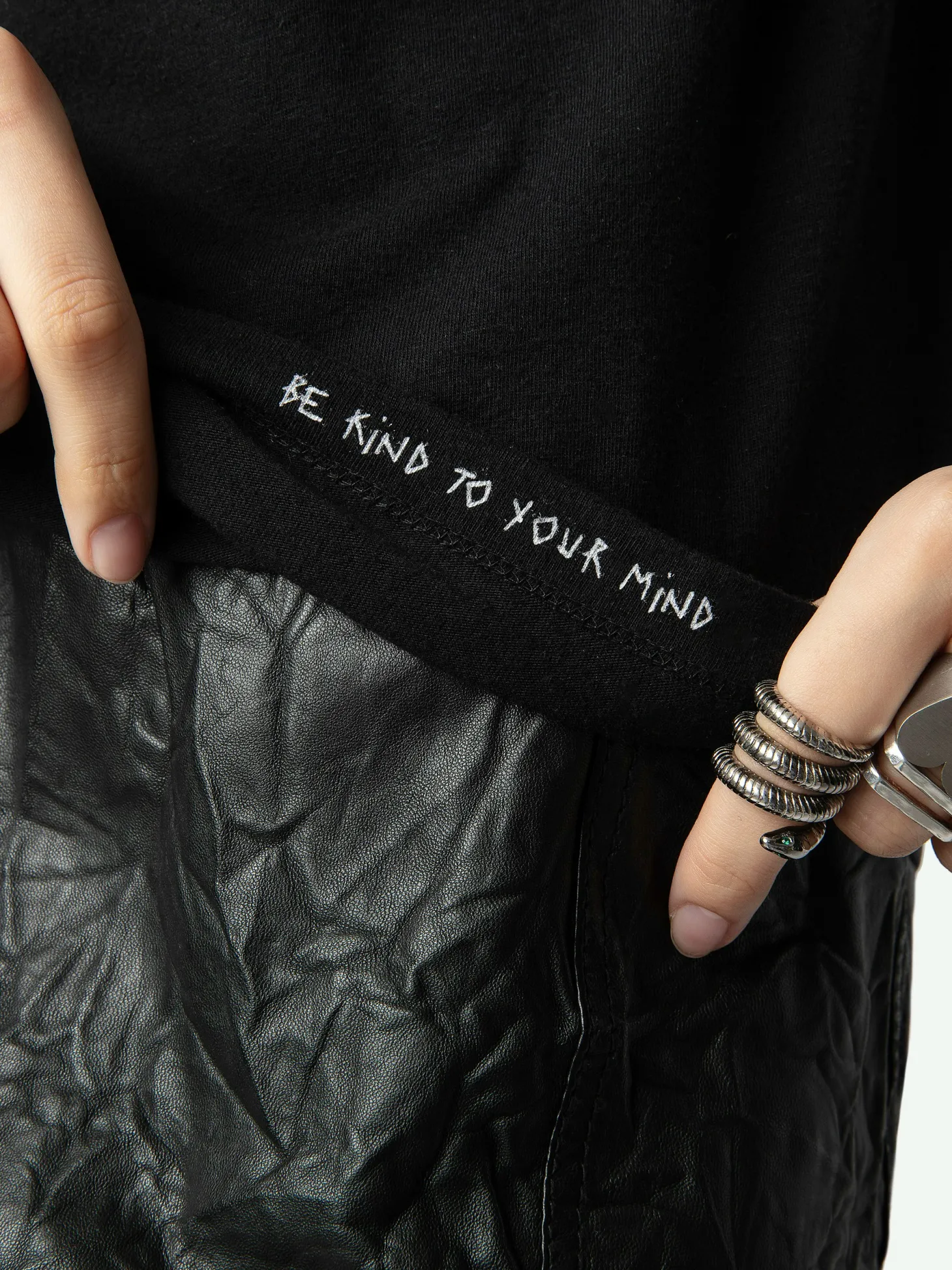 Store Zadig & Voltaire Marta Diamante Wings T-shirt Black