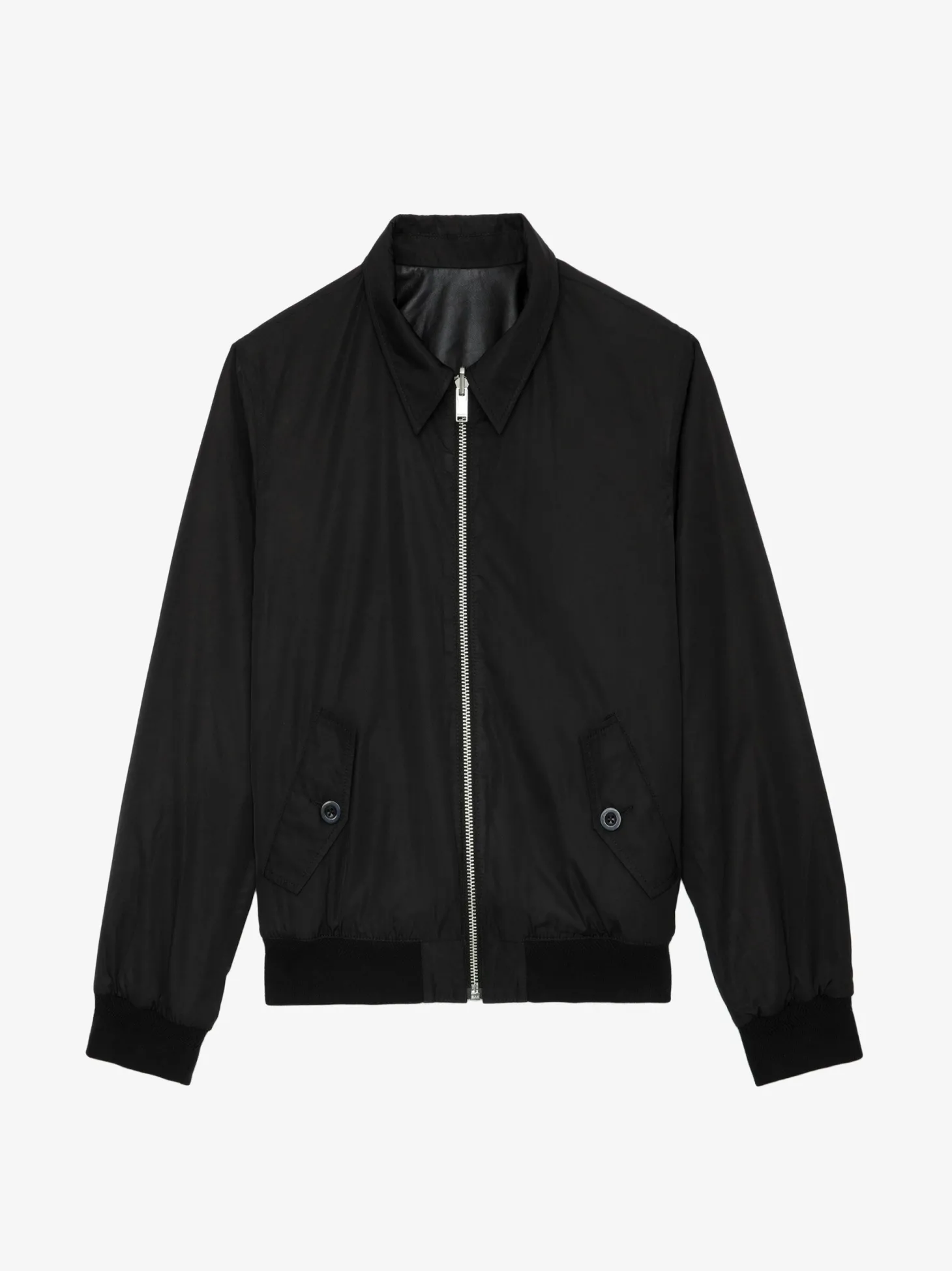 Shop Zadig & Voltaire Mate Leather Jacket Black