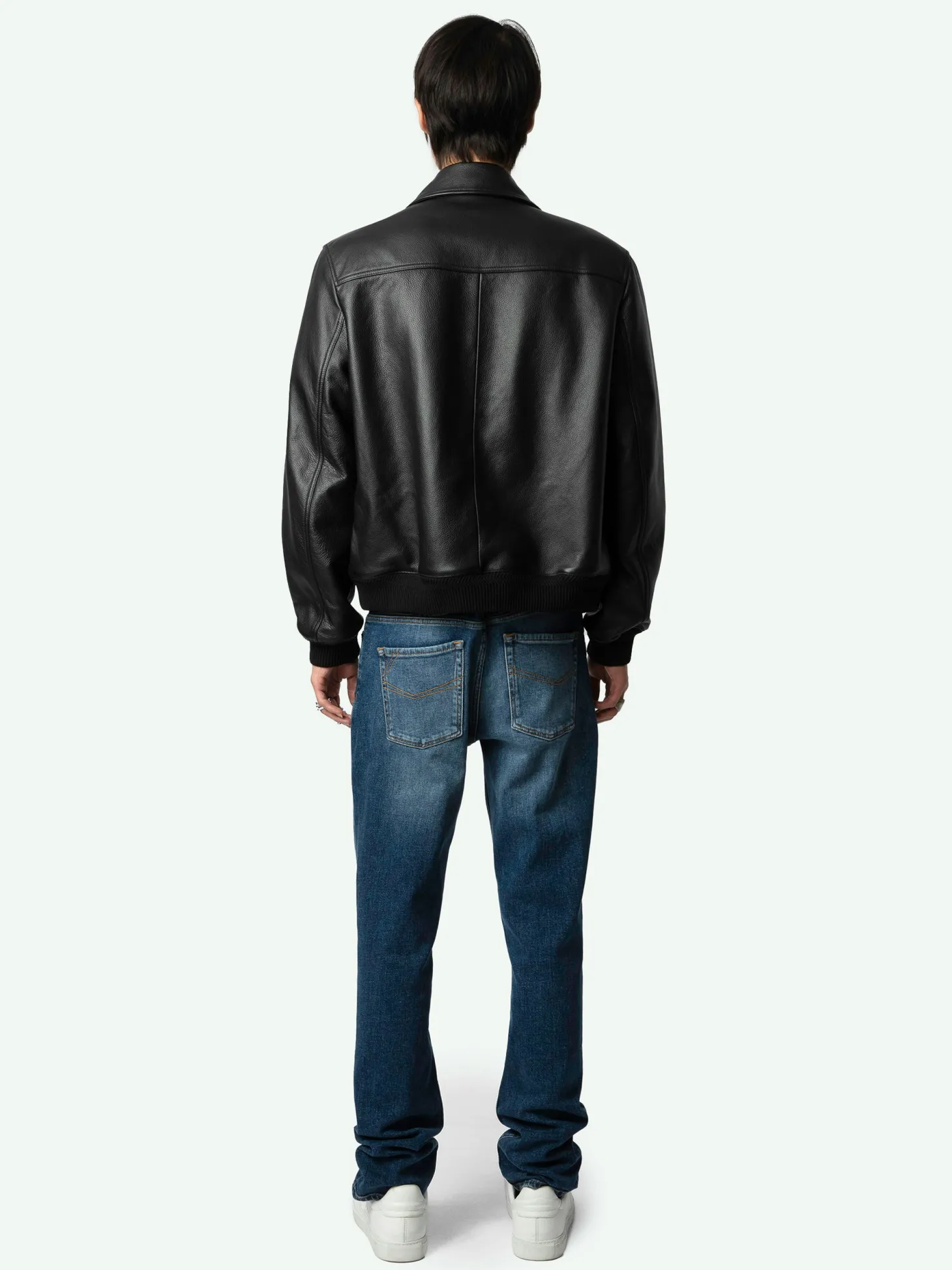 Cheap Zadig & Voltaire Mate Leather JacketNEW Black