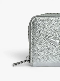 Store Zadig & Voltaire Mini ZV Coin Purse Silver