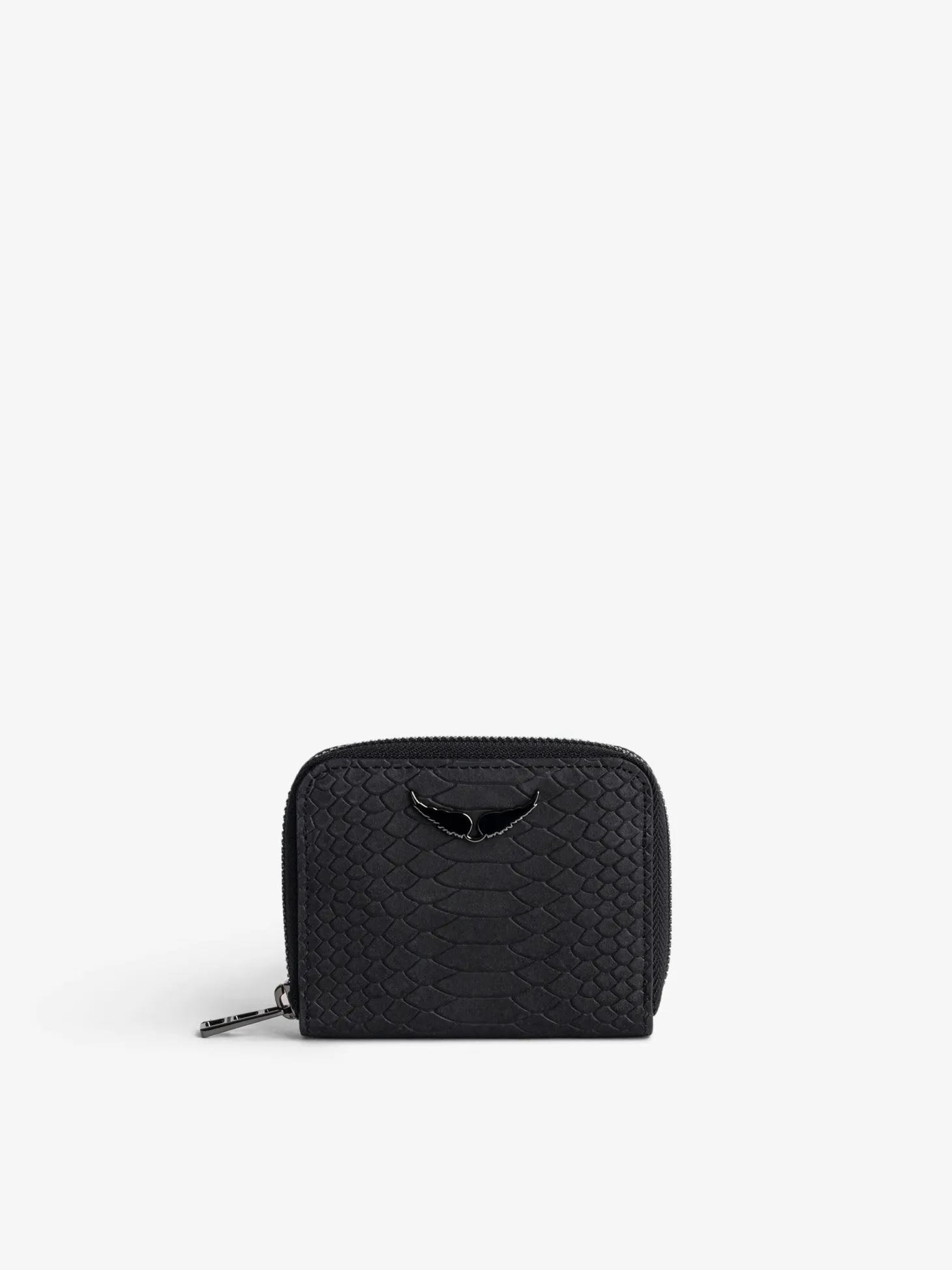 Hot Zadig & Voltaire Mini ZV Soft Savage WalletICONIC Black