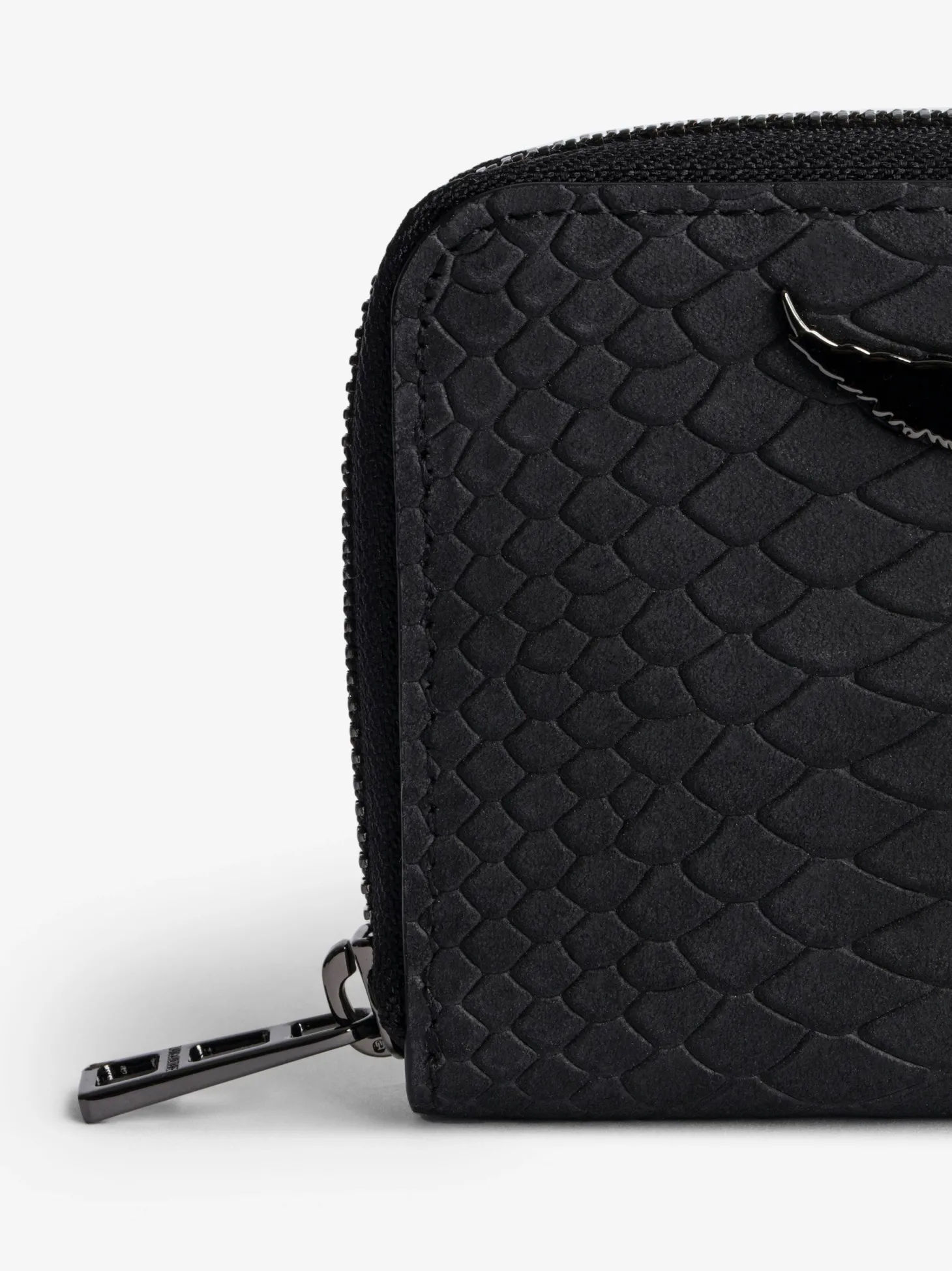 Hot Zadig & Voltaire Mini ZV Soft Savage WalletICONIC Black