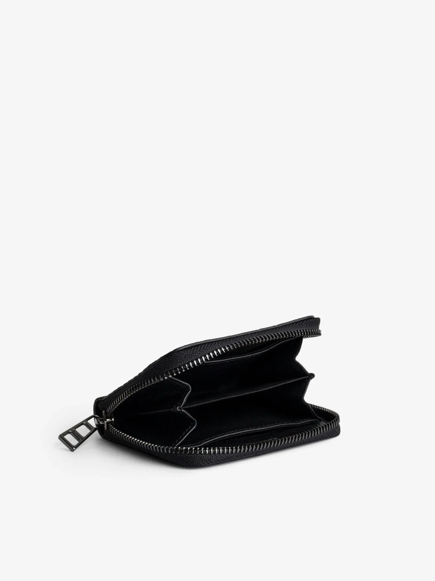 Hot Zadig & Voltaire Mini ZV Soft Savage WalletICONIC Black