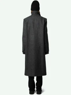 Shop Zadig & Voltaire Mio CoatNEW Anthracite