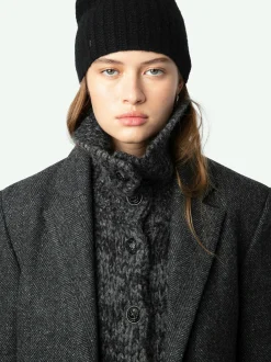 Shop Zadig & Voltaire Mio CoatNEW Anthracite