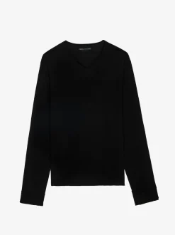 Hot Zadig & Voltaire Monasti Henley T-shirt Black
