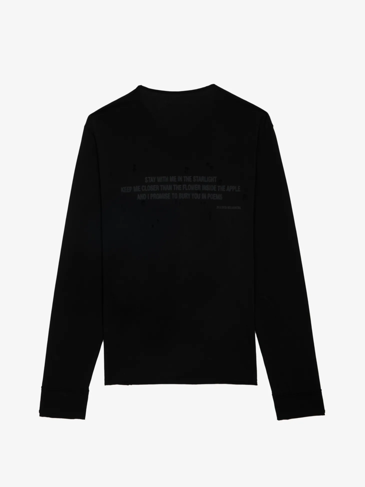 Hot Zadig & Voltaire Monasti Henley T-shirt Black