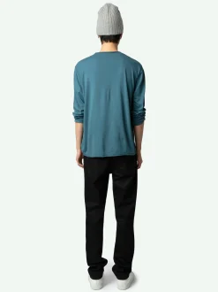 Sale Zadig & Voltaire Monastir Henley T-shirtNEW Steller