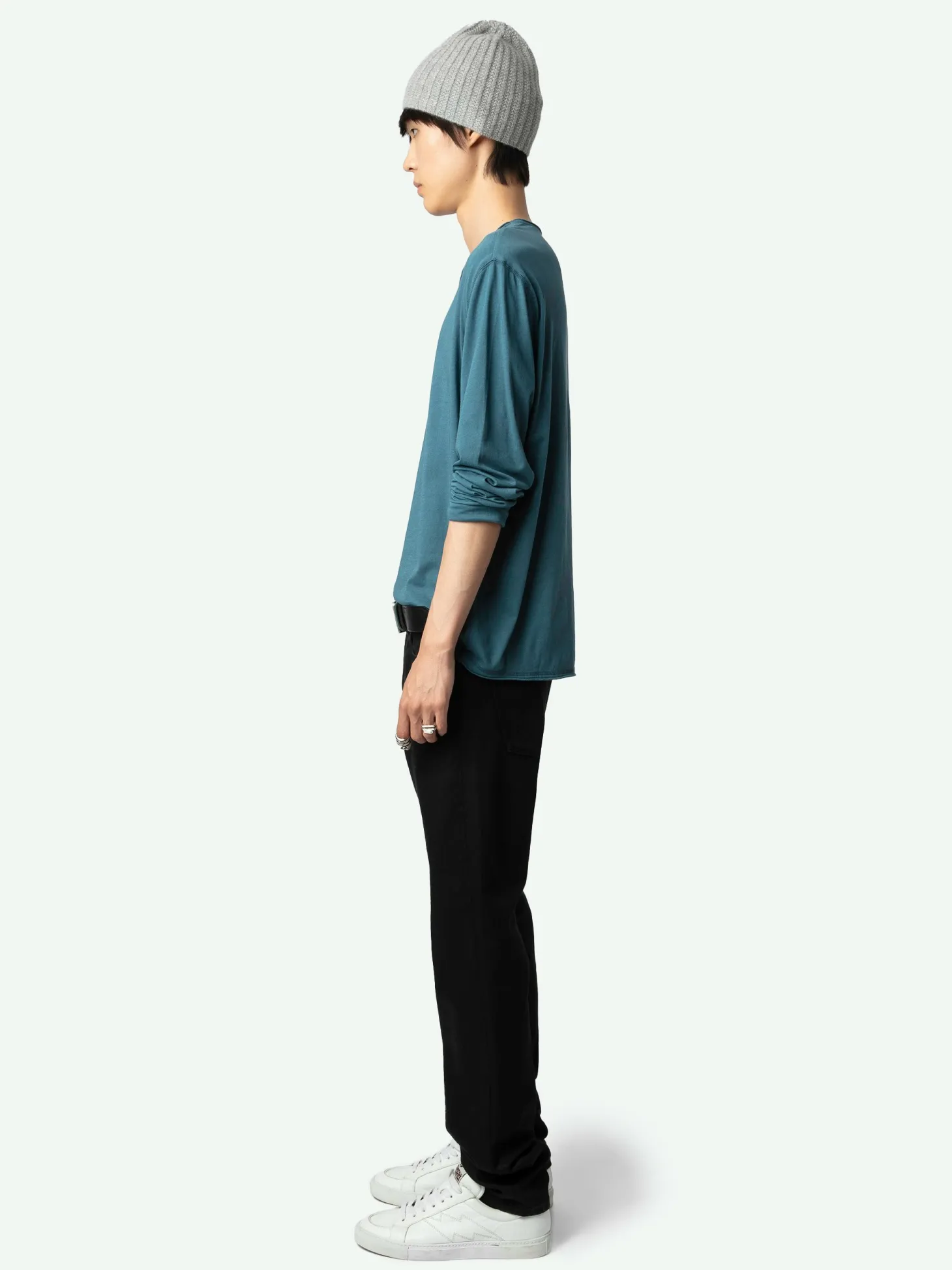 Sale Zadig & Voltaire Monastir Henley T-shirtNEW Steller