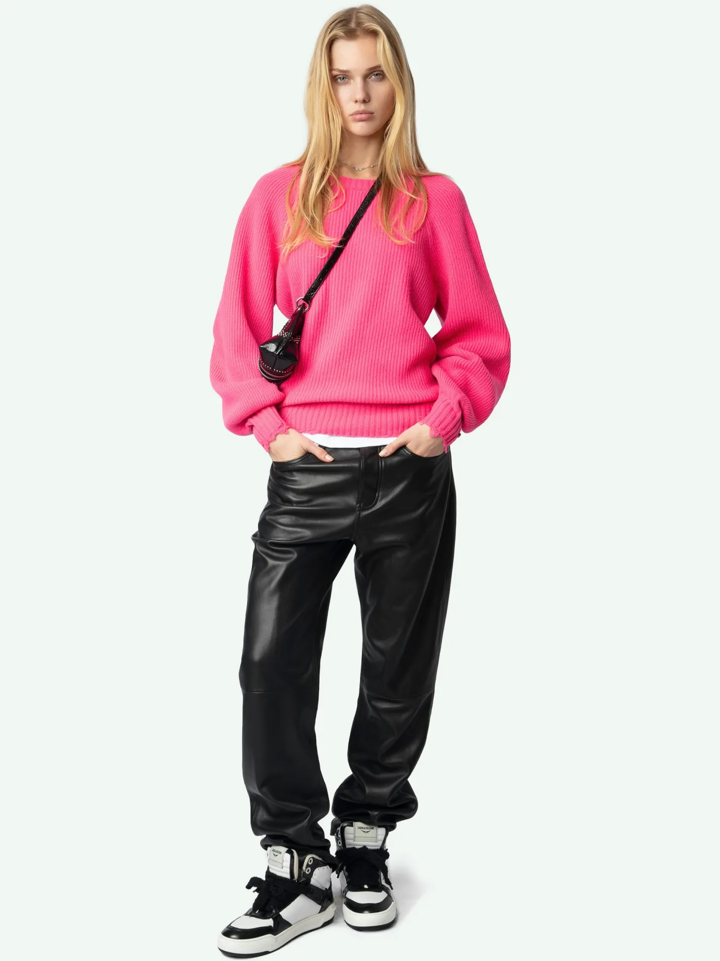 Cheap Zadig & Voltaire Moris SweaterNEW Fluopink