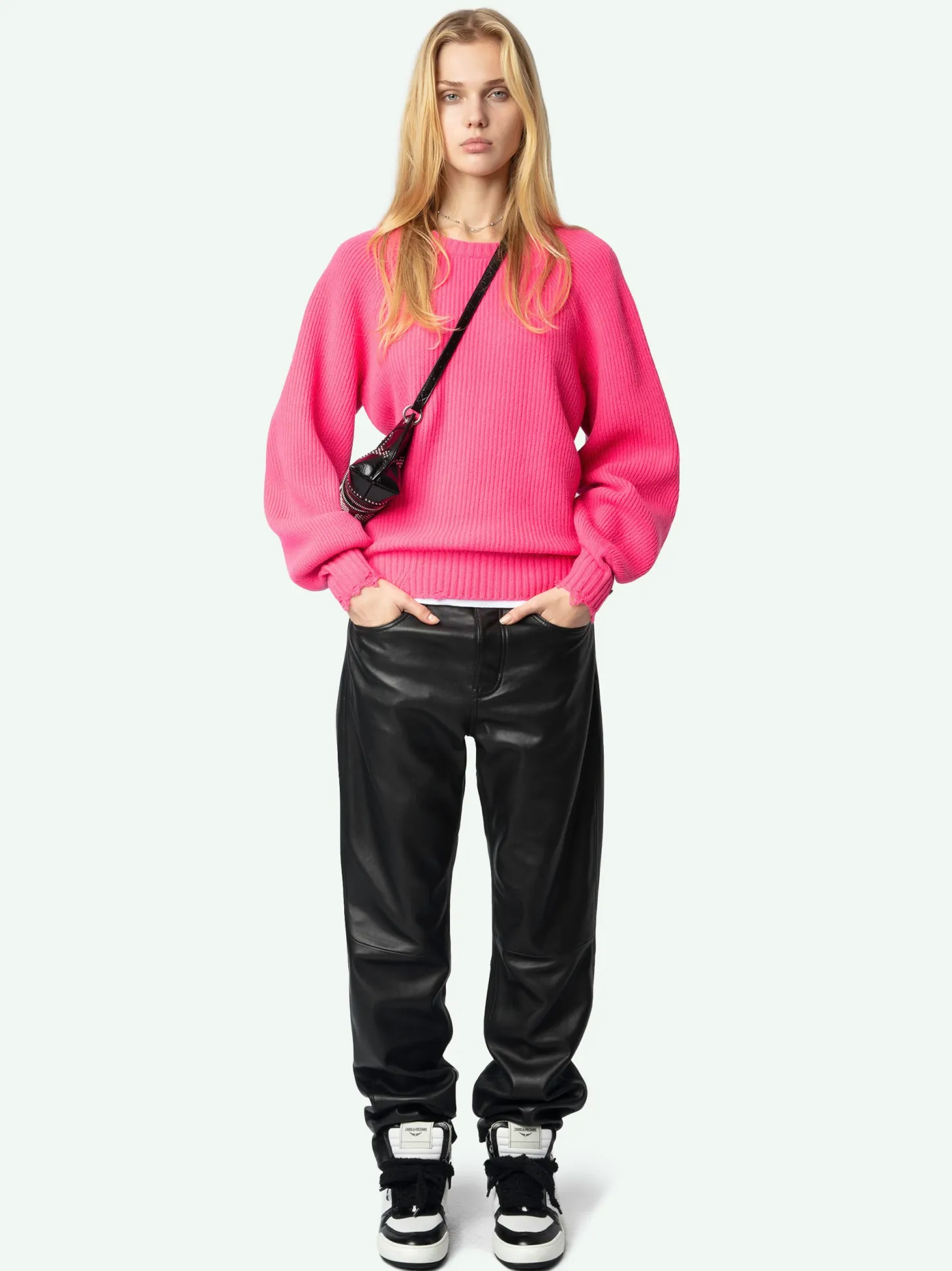 Cheap Zadig & Voltaire Moris SweaterNEW Fluopink