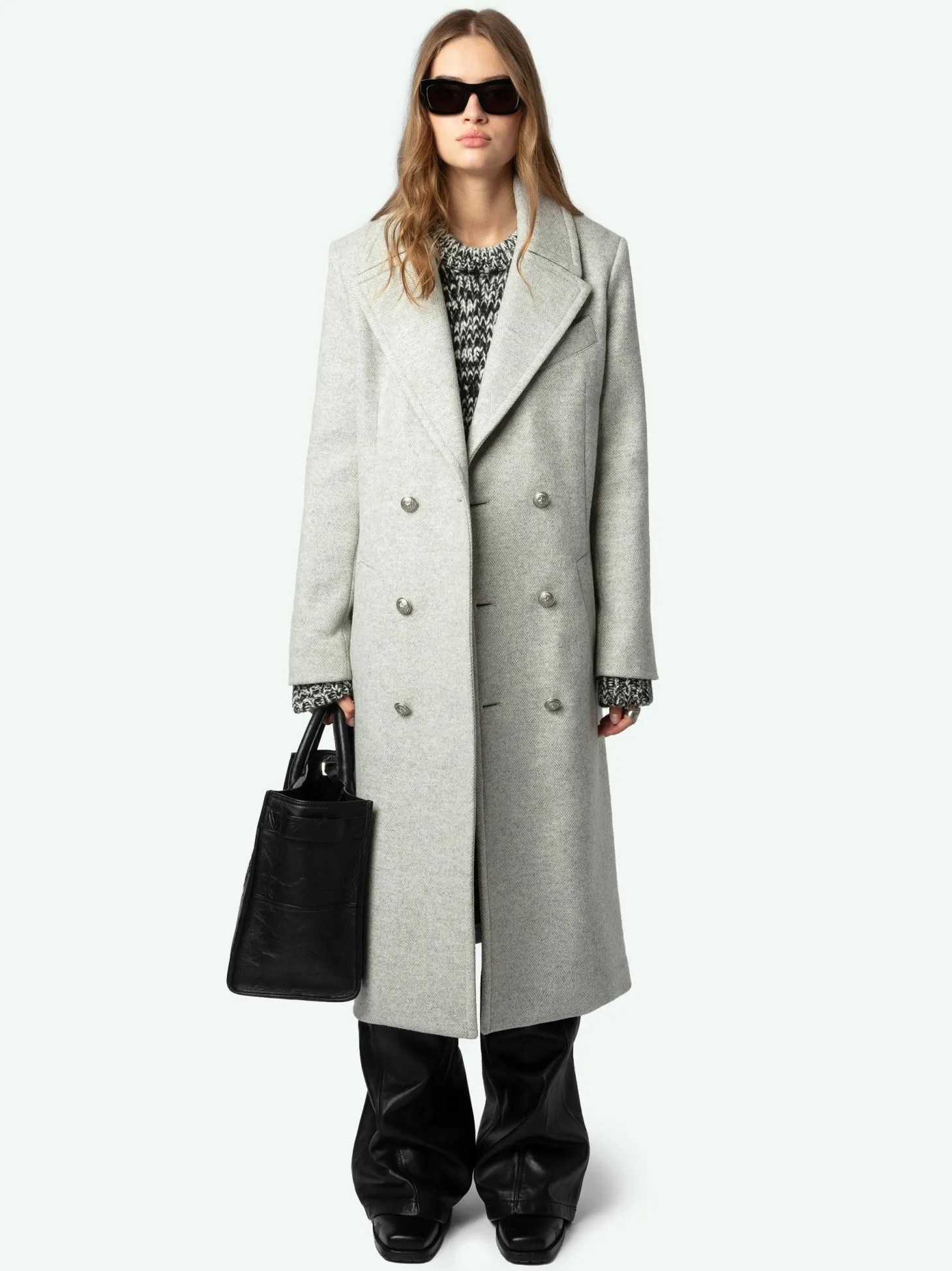 Cheap Zadig & Voltaire Mulan CoatNEW Grey