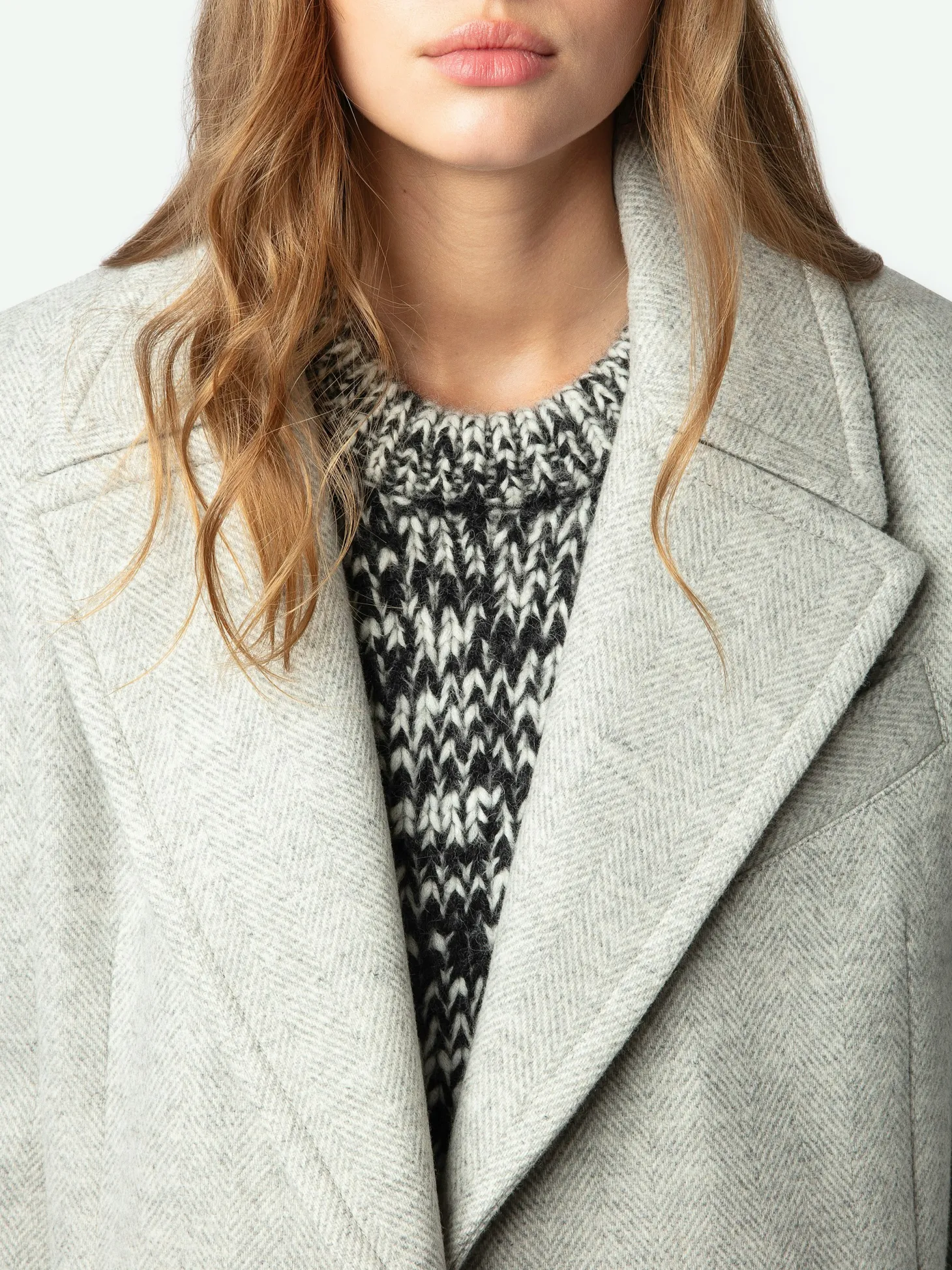 Cheap Zadig & Voltaire Mulan CoatNEW Grey