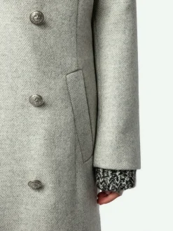 Cheap Zadig & Voltaire Mulan CoatNEW Grey
