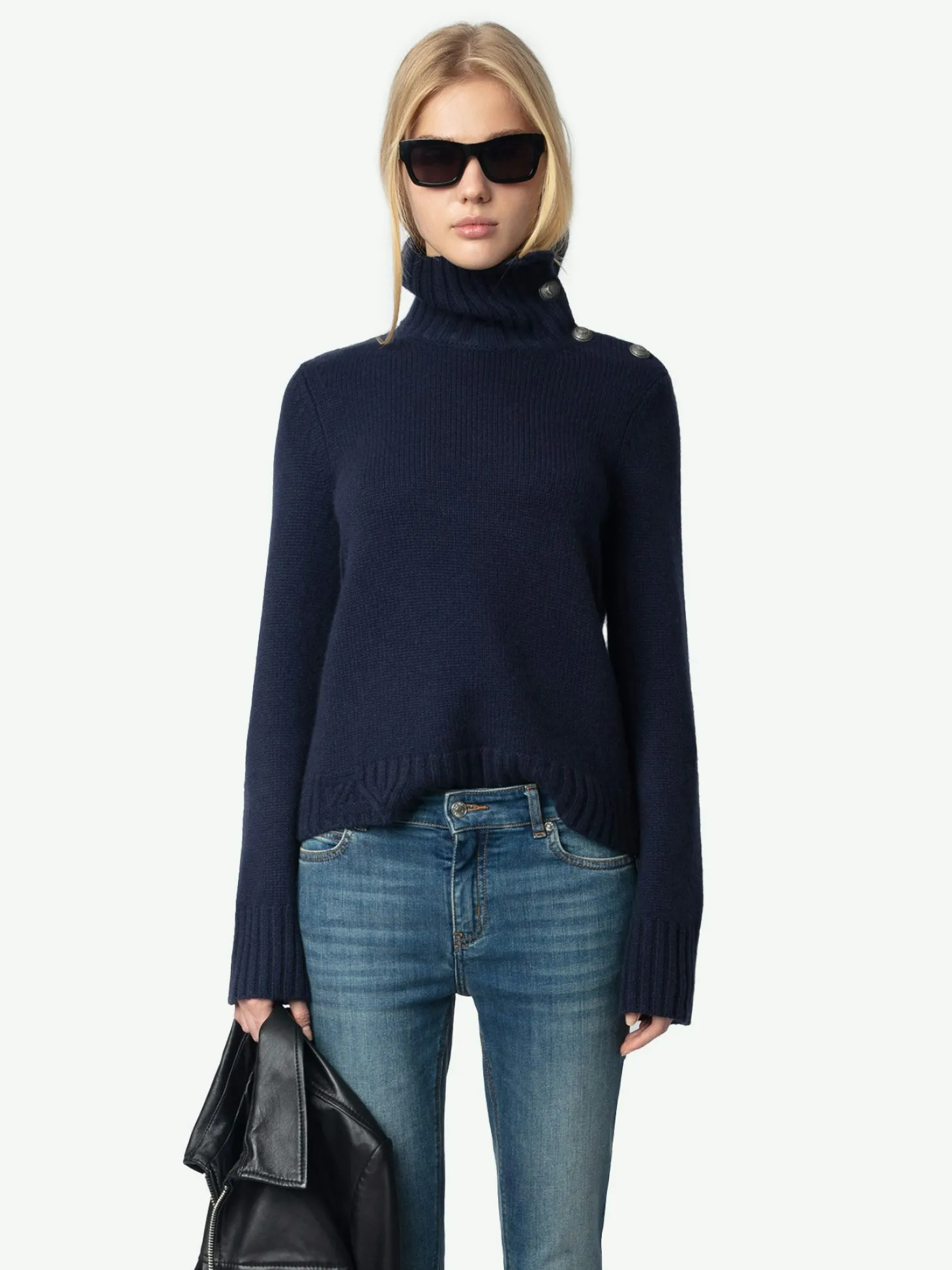 Discount Zadig & Voltaire Nalma Cashmere SweaterNEW Encre