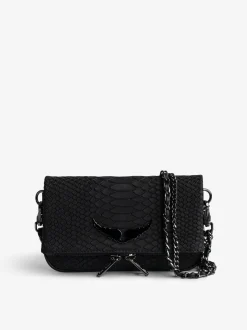 Online Zadig & Voltaire Nano Soft Savage Rock ClutchICONIC Black