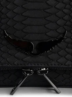 Online Zadig & Voltaire Nano Soft Savage Rock ClutchICONIC Black
