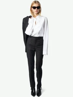 Fashion Zadig & Voltaire Panny PantsNEW Black