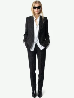 Fashion Zadig & Voltaire Panny PantsNEW Black