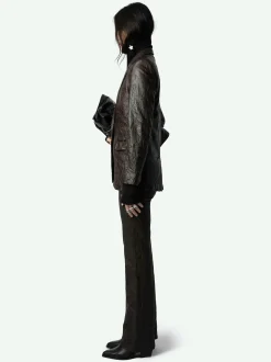 Online Zadig & Voltaire Pauline Crinkled Leather PantsNEW Land