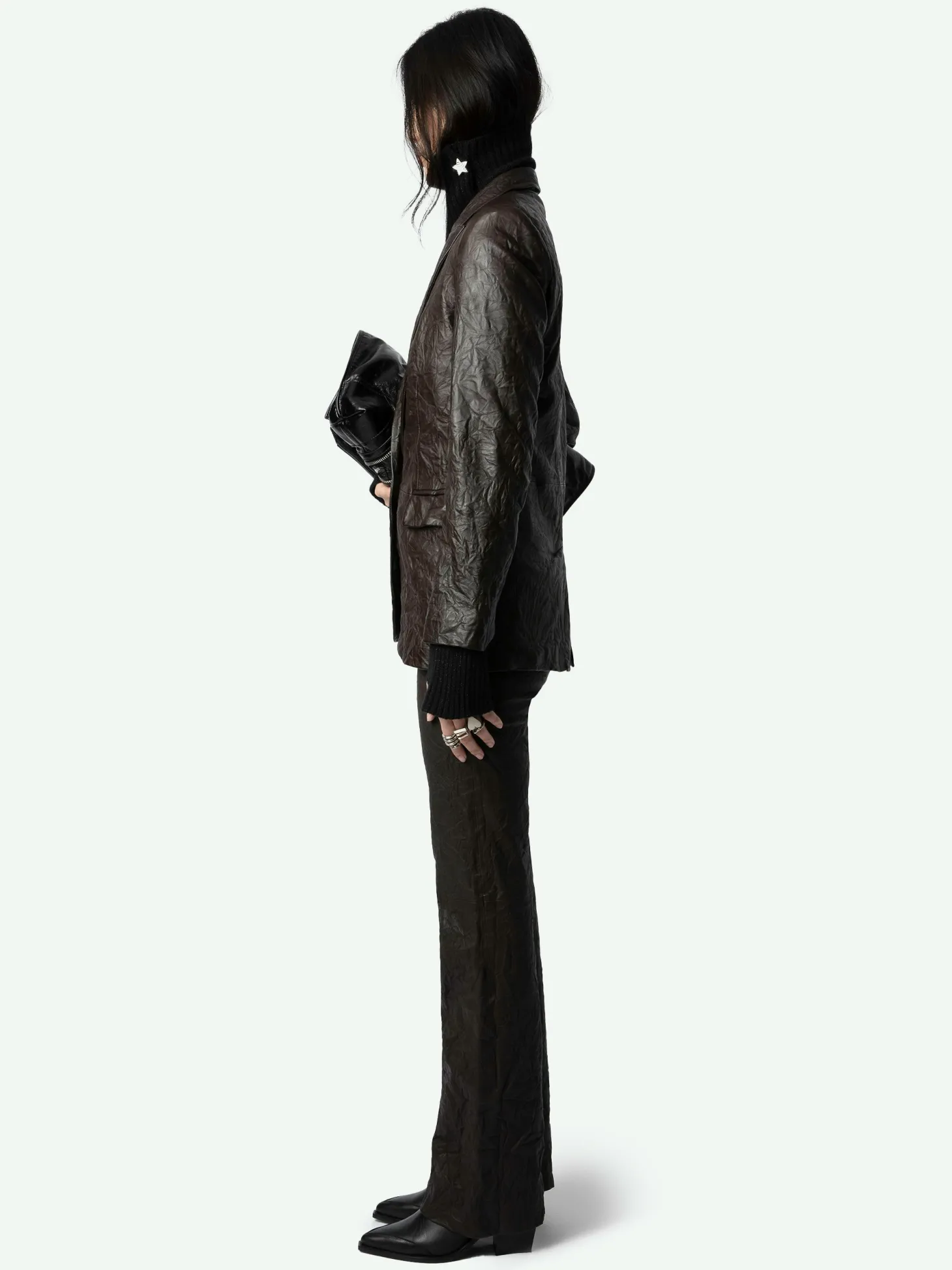 Online Zadig & Voltaire Pauline Crinkled Leather PantsNEW Land