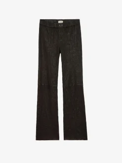 Online Zadig & Voltaire Pauline Crinkled Leather PantsNEW Land