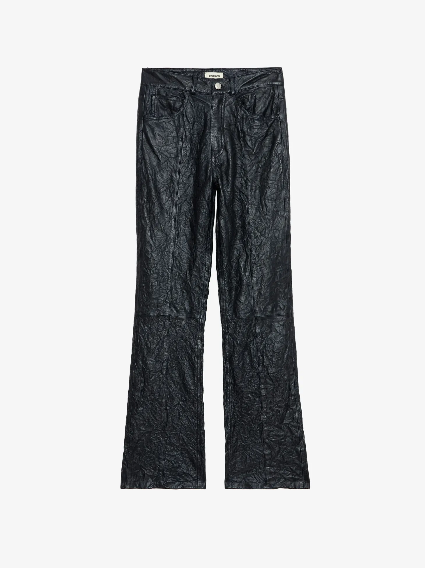 Fashion Zadig & Voltaire Poete Leather PantsNEW Encre