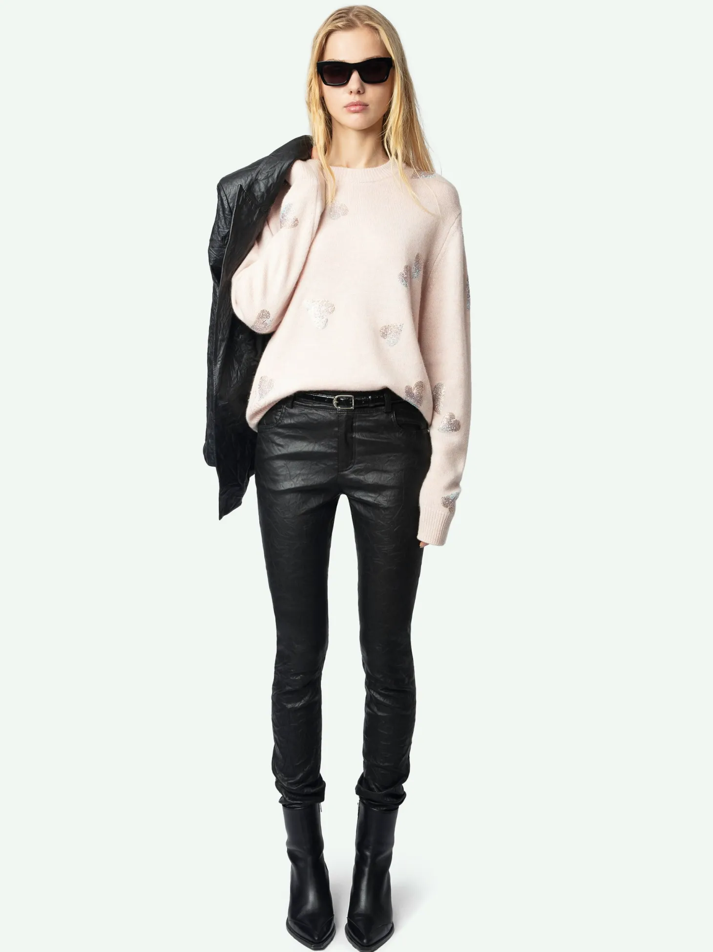 Store Zadig & Voltaire Pravis Cashmere SweaterNEW Pearly
