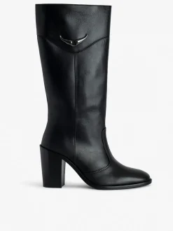 New Zadig & Voltaire Preiser Tall Boots Black