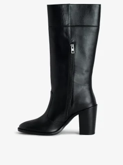 New Zadig & Voltaire Preiser Tall Boots Black
