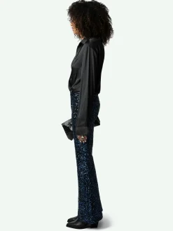 Flash Sale Zadig & Voltaire Prevy Sequin Pants Encre
