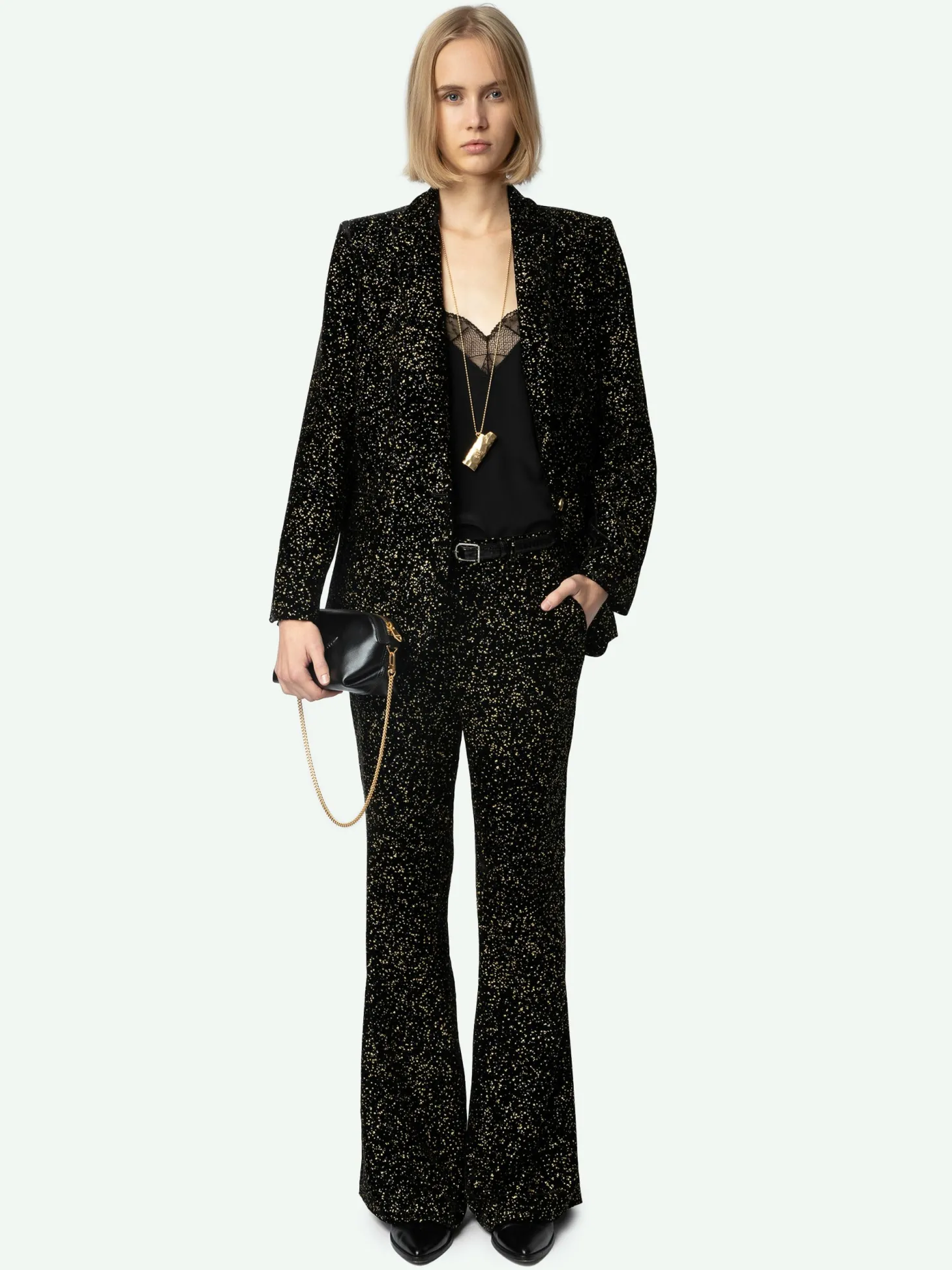 Best Sale Zadig & Voltaire Prevy Velvet PantsNEW Black