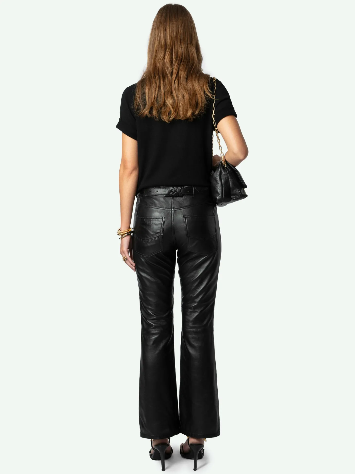 Best Zadig & Voltaire Push Leather Pants Black