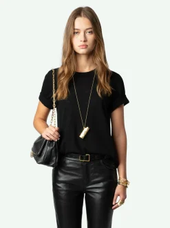 Best Zadig & Voltaire Push Leather Pants Black